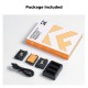 K&F Concept Osmo 360 Osmo Action 5 Pro/4/3 Battery Pack- 3 Batteries+ Tripple charger K&F Concept Osmo 360 Osmo Action 5 Pro/4/3 Battery Pack- 3 Batteries+ Tripple charger